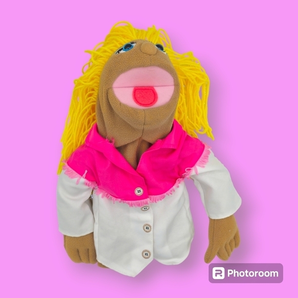 Melissa & Doug Cowgirl Pink White Yellow Puppet - Picture 1 of 7